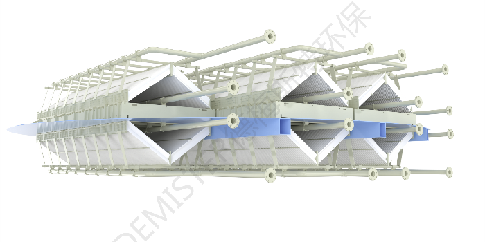 600MW机组管束改旋汇聚合高效除尘除雾器