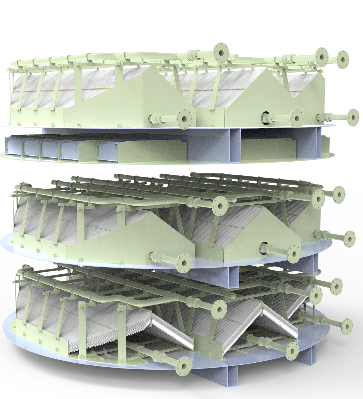 冷凝折板式除尘除雾器