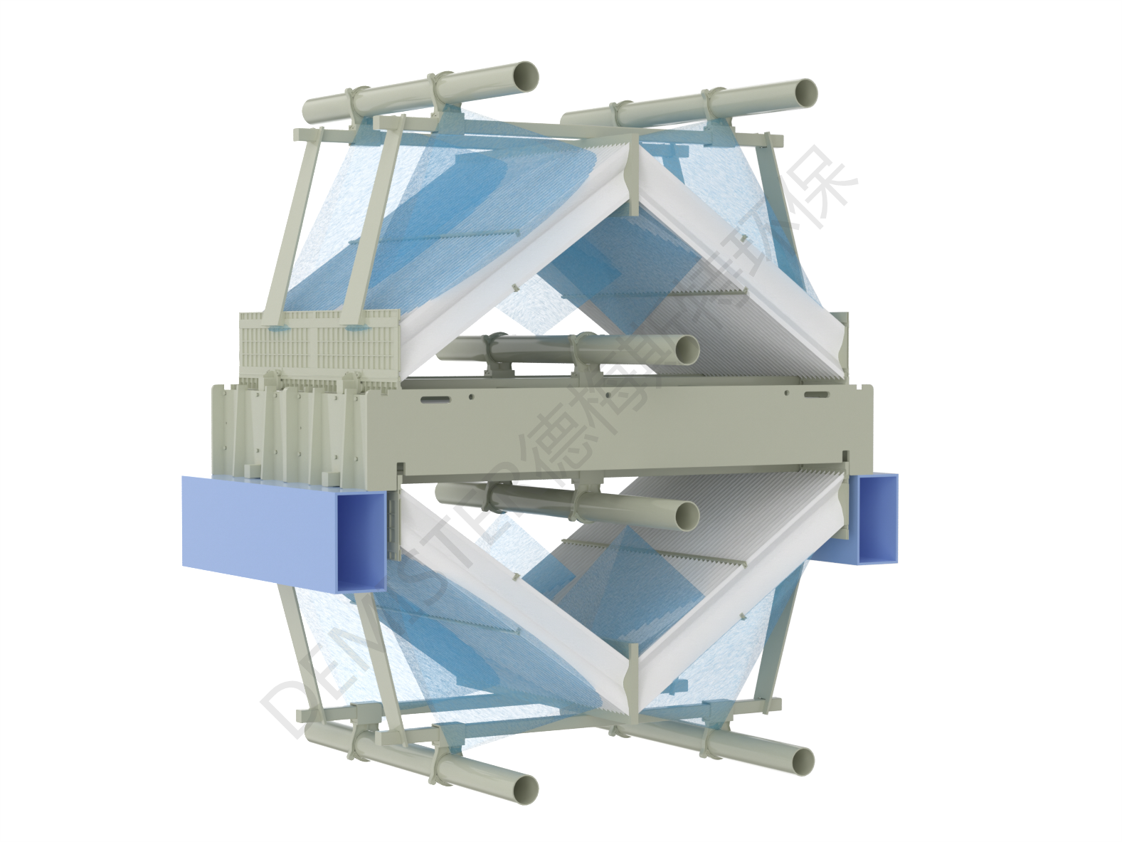 菱形旋汇聚合除尘<i style='color:red'>除雾器</i>